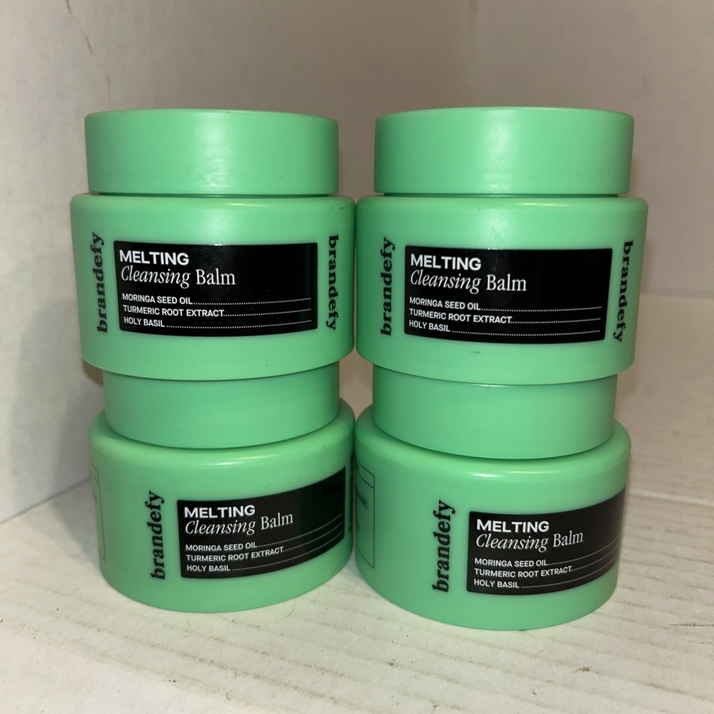 Brandefy Melting Cleansing Balm 3.4 Fl Oz Clean Ingredients Soothing Lot Of 4‎